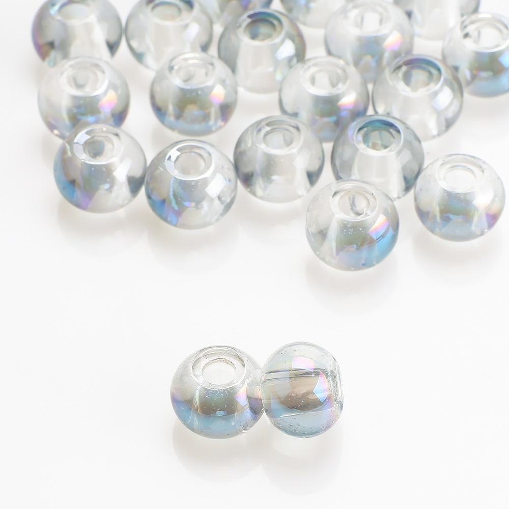 50 PCS/Package 8 * 10mm Hole 3~3.9mm Glass Round Beads display picture 7