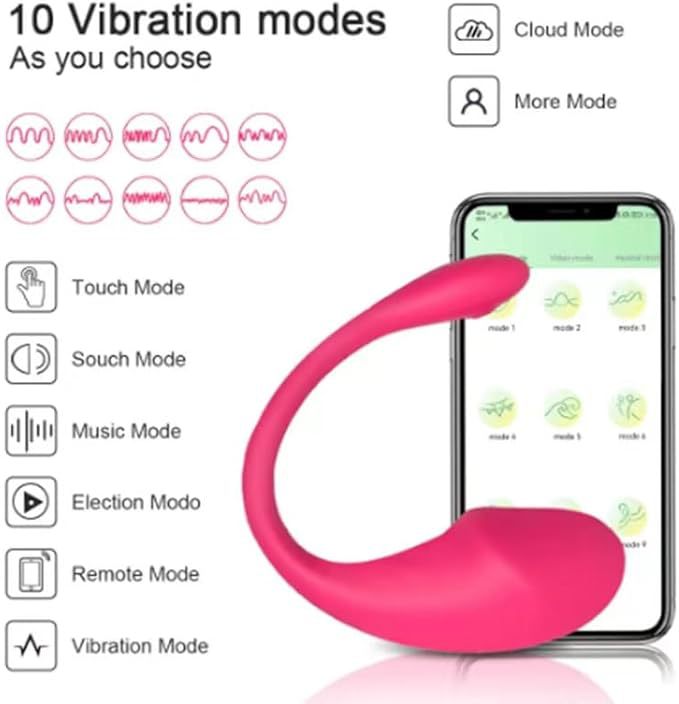 App Remote Control Wearable Vibrator with 10 Frequencies for G-Spot and Clitoral Stimulation — detail image 17