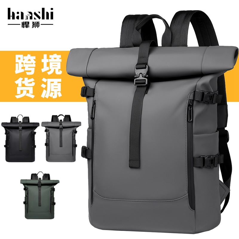 Mochila transfronteriza para hombres y mujeres al aire libre de gran capacidad, mochila expandible, deportes de viaje, bolsa de computadora impermeable, mochila escolar de ocio