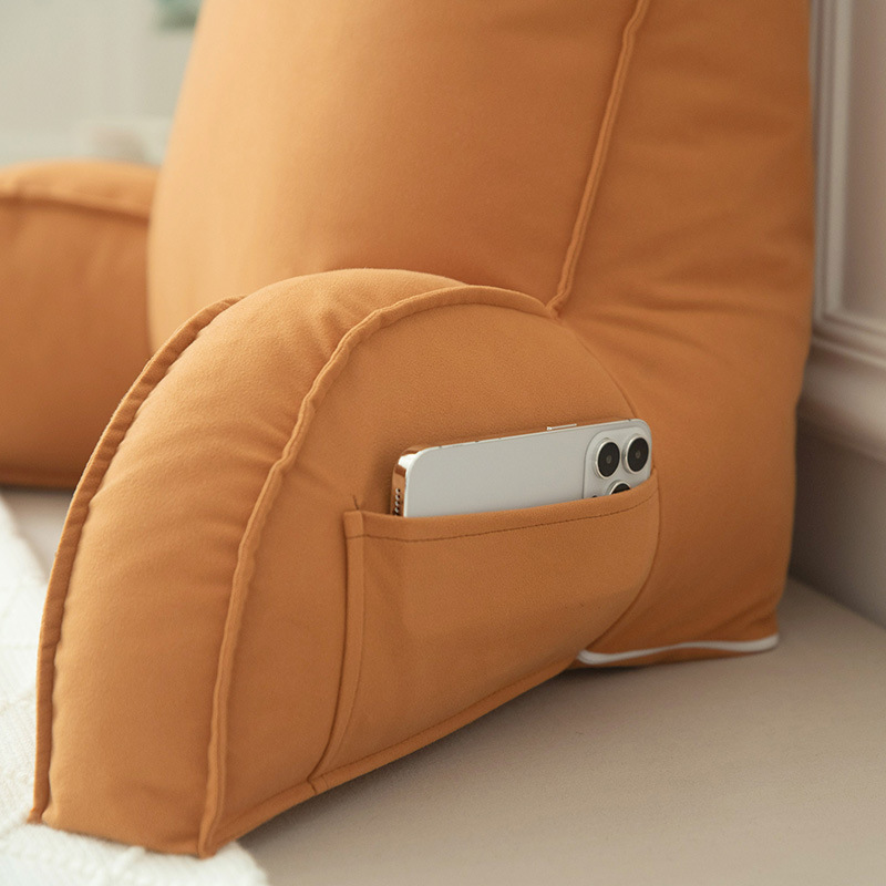 Almohada para teléfono móvil, almohada de lectura para cama, cojín para cabecero, respaldo grande, asiento de sofá, almohada de soporte lumbar, cojín de sofá.