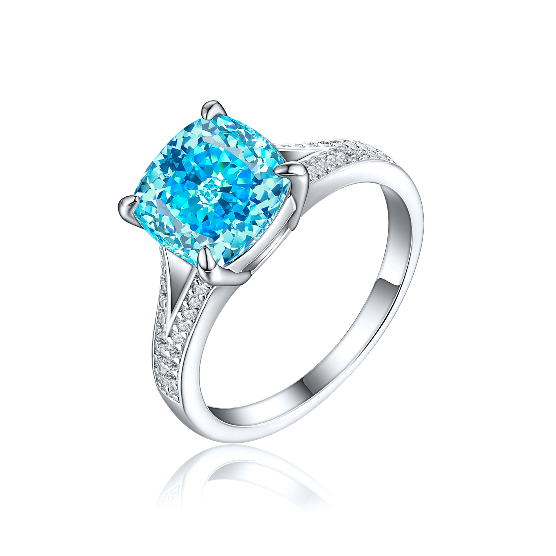 7g Weight High Carbon Diamond Inlay Material Rings Classification 1 Piece Quantity Holiday, Daily Occasion 925 Sterling Silver Material Geometric Pattern Women's Gender Inlay Design Simple Style, Classic Style Style 925 Sterling Silver High Carbon Diamond Geometric Rings 7