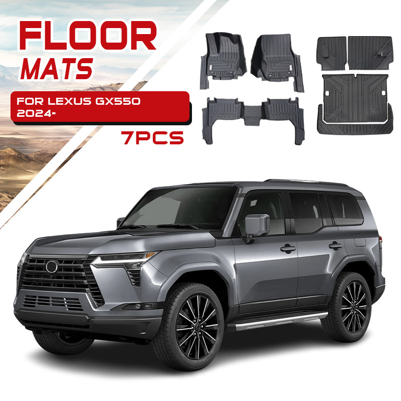Adecuado para alfombrillas impermeables para automóviles Lexus, alfombrillas especiales de TPE 5D Lexus Gx550 Floor Mats