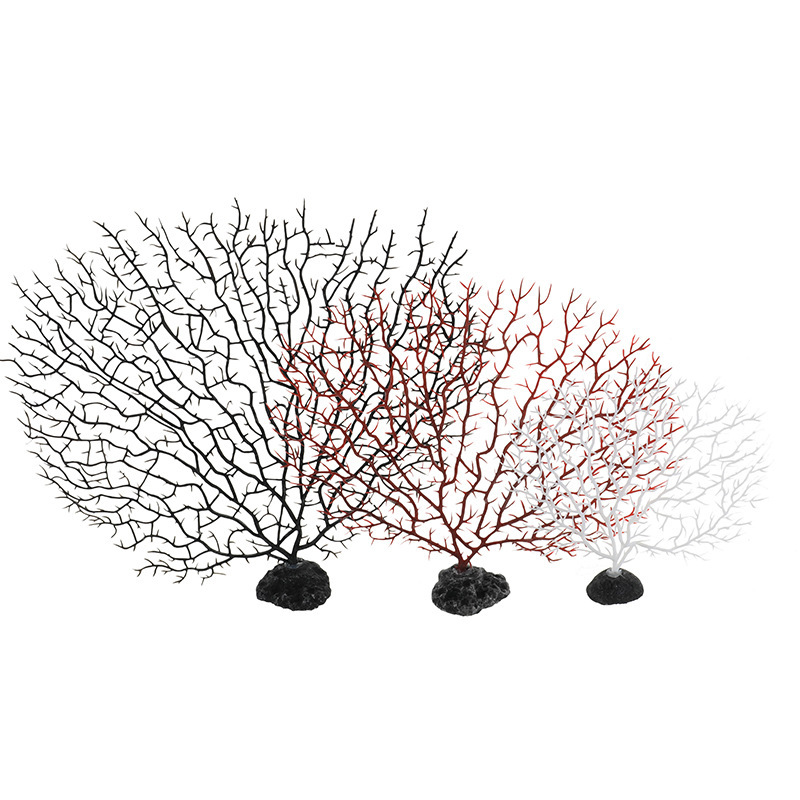 Pecera decoración acuario paisajismo simulación PVC árbol de hierro rama de coral grande, mediana y pequeña árbol de coral venta directa de fábrica