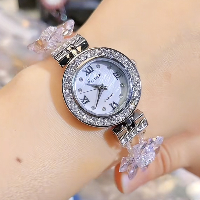 Super Sparkling Rhinestone Watch, Diamond Ladies Watch, Crystal Watch, Luxury Diamond-Encrusted Bracelet Watch, Light Luxury Watch, Women's Watch
