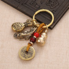 Wholesale pure copper gourd key Qianbao bag pendant pendant, vibrato brass gourd in -out artifact vibrato