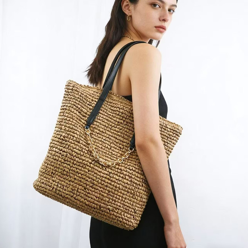 Genuine straw crochet