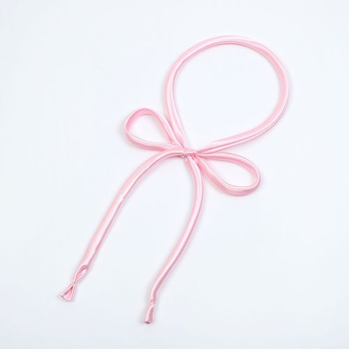 In-stock solid-color JK uniform neck lanyard for girls—hand-knitted style, perfect for Japanese-style school uniforms and coordinated with bow-tie lanyards.