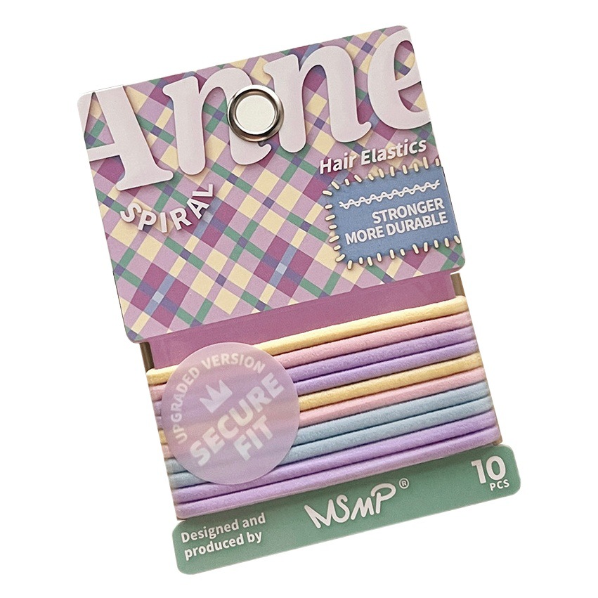 Traje simple banda de goma elástica alta cubierta de cuero pequeña moda básica accesorios para el cabello serie macaron banda de pelo cuerda de pelo sin costuras