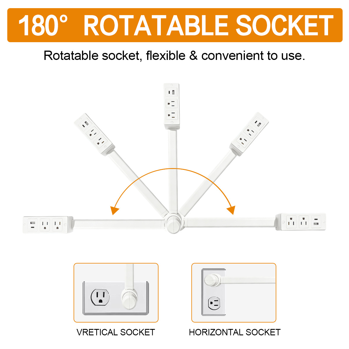 Nuevo producto transfronterizo estándar de los Estados Unidos socket conversión multi-enchufe interfaz USB función inalámbrica fuente de alimentación extensible extensor de extensión