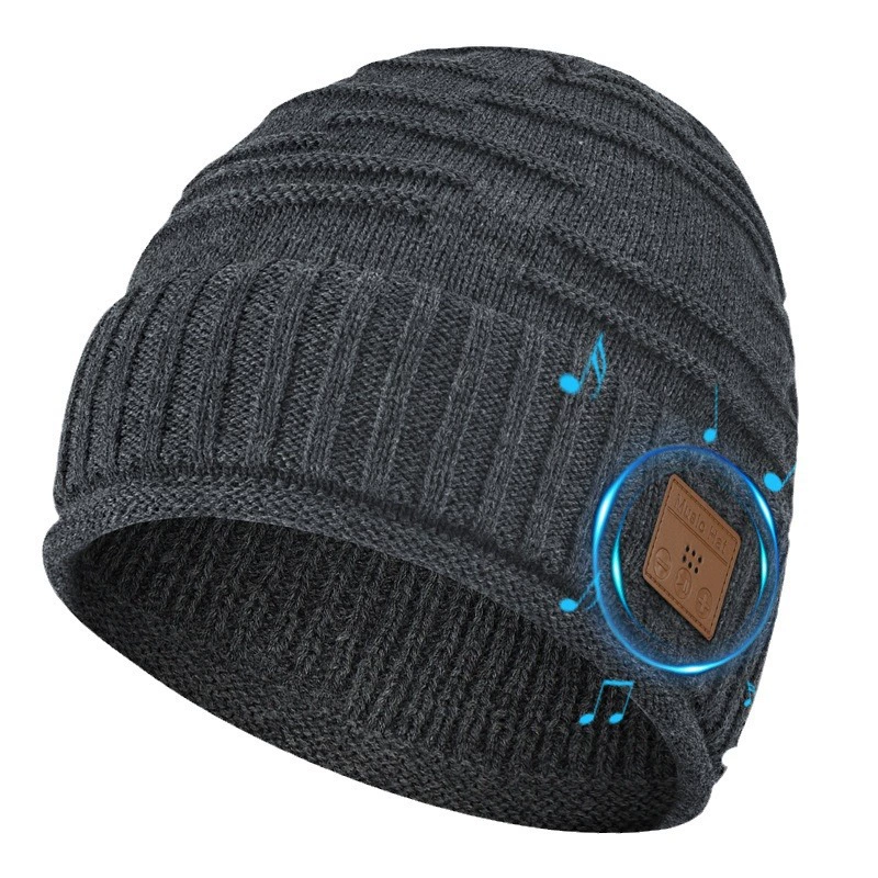 Bluetooth шапка Mq-B, перезаряжаемая вязаная шапка со встроенными съемными динамиками, возможность без рук