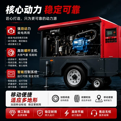 Solante Quarry Diesel-Electric Mobile Hava kompressorları