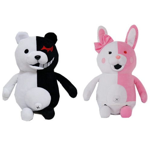 25cm Danganronpa Monokuma Pink Bear Pillow Plush Doll Despair Academy Creative Cartoon Toy