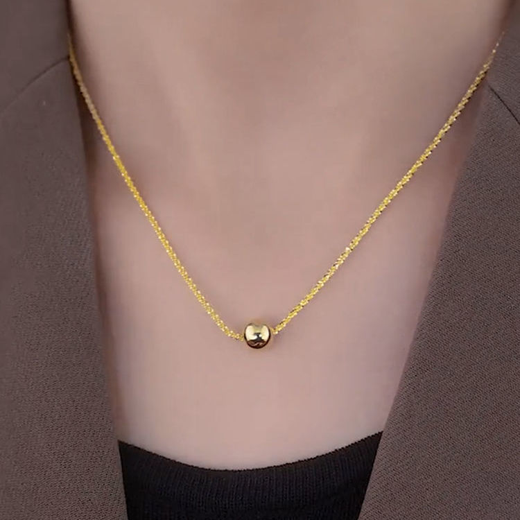 Украшение-шарик, золотое ожерелье