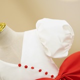 Белая скрипка, наряд для музыкальных выступлений, наряд маленькой принцессы, платье