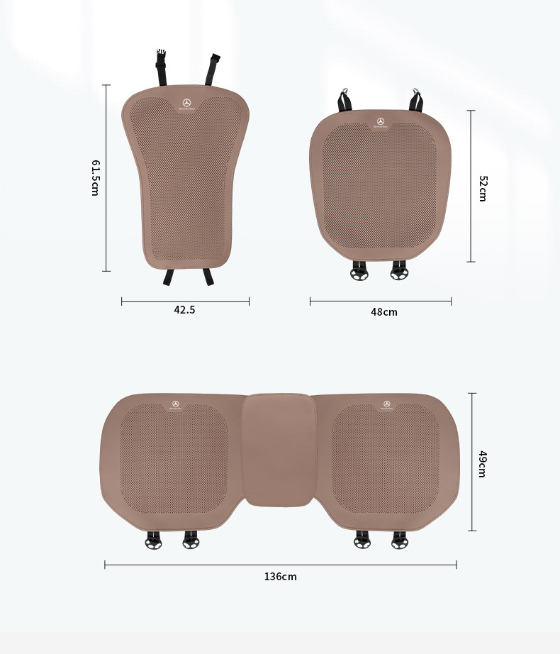 Suitable for Mercedes-Benz Car Seat Back Cover Summer E300L/C260L/Glc300/A200L Breathable Cushion