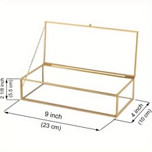 创意几何立方形玻璃花房 微景观永生花花房