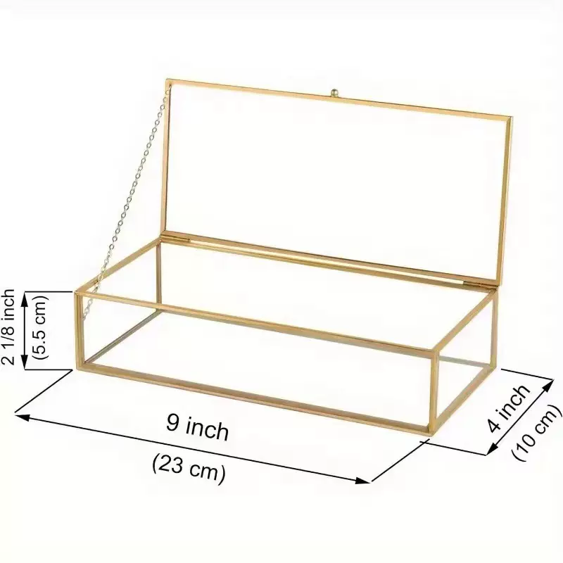 创意几何立方形玻璃花房 微景观永生花花房