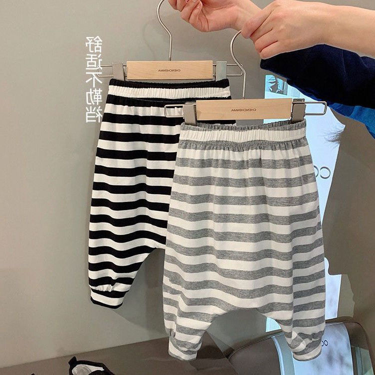Baby Big Bottom Pants Summer Boys and Girls Spring and Autumn Thin Anti-Mosquito Pants Children's Big Bottom Loose Harem Pants