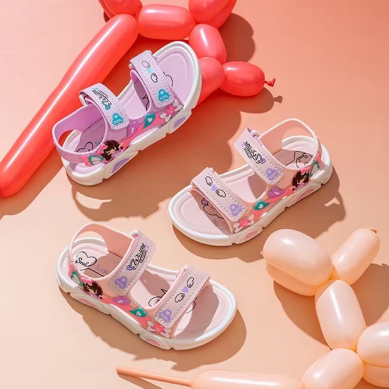 2026 sandalias para niños nuevos zapatos para niños pequeños y medianos, sandalias de moda de fondo suave, sandalias de moda de dibujos animados al por mayor image 1