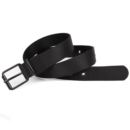 Wenzhou factory men's black pin-buckle leather belt, premium-feel waistband for trendy men