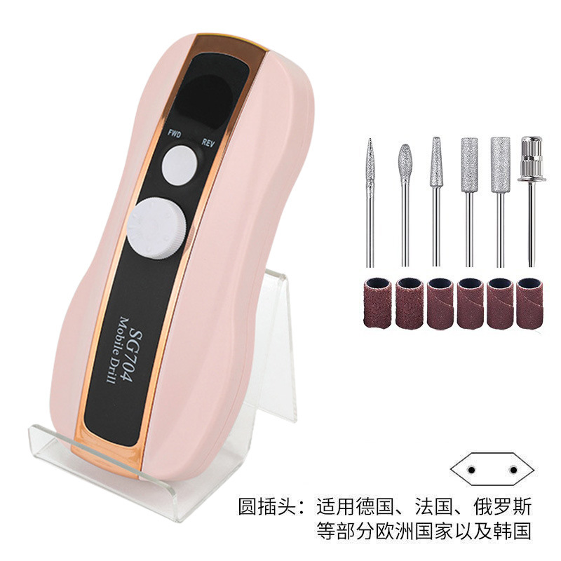 Polizador de uñas conveniente, tipo de carga inteligente, pulizador de uñas transfronterizo profesional de descarga de uñas 35000RPM