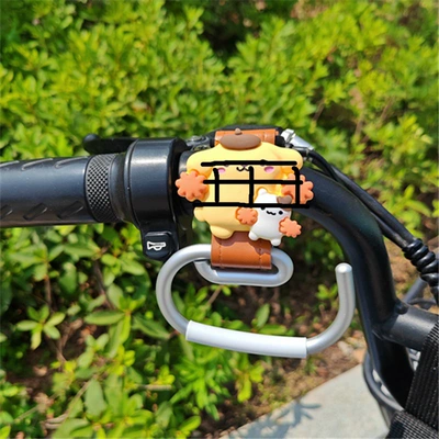 Other Electric Vehicle Accessories | Strong Load-Bearing Bag Hanging - one-without-cartoon-doll-leather-g-hook-brown-right