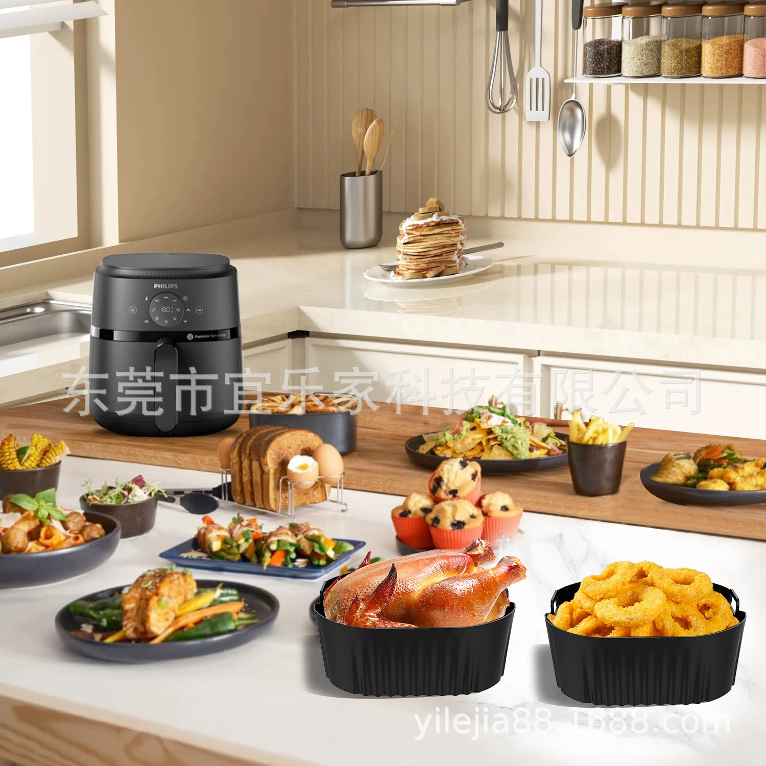 Силиконовый противень для выпечивания PhilipsNA229 силиконовый противень для Air Fryer силиконовая подложка для выпечки