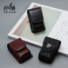 厂家新款老花镜折叠眼镜盒小巧便携高颜值折叠镜盒质感纹理高级感