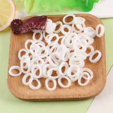 PVC仿真微缩鱿鱼圈模型diy食玩海鲜食材八爪鱼圈过家家玩具配件