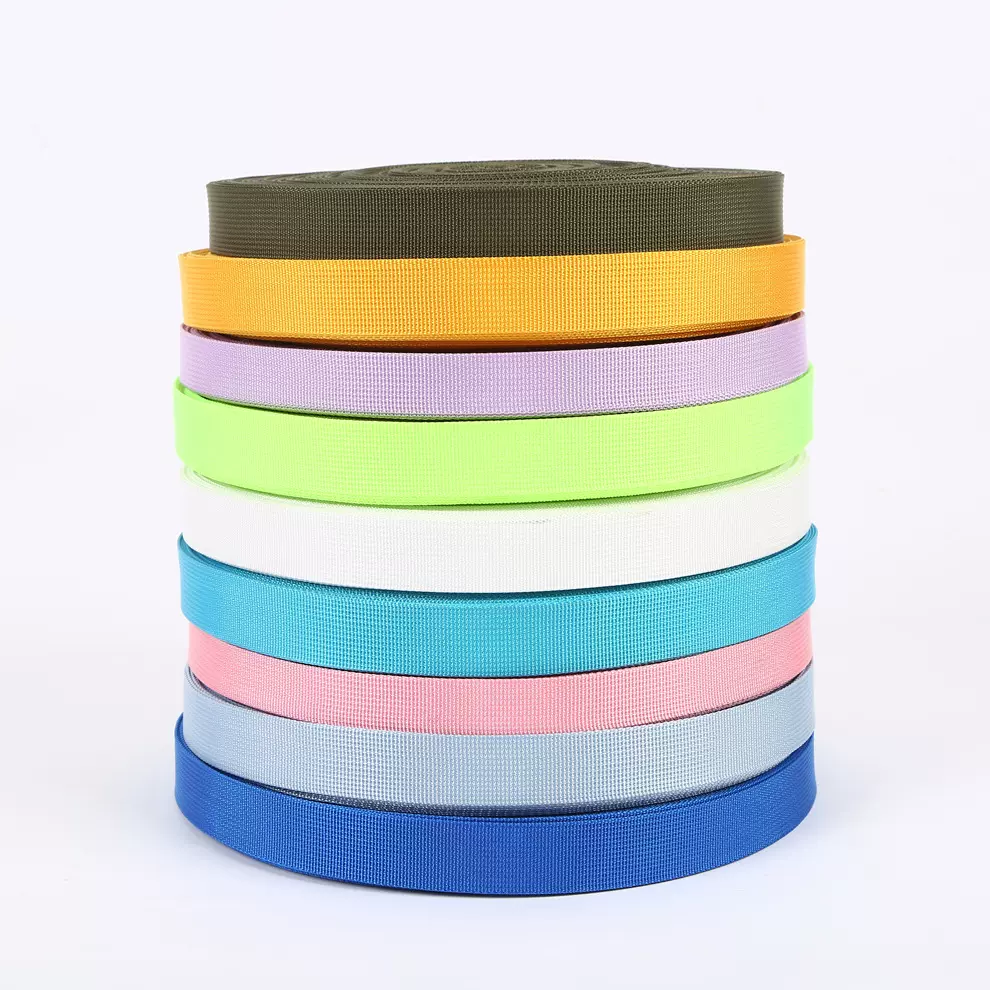 源头厂家批发仿尼龙美国纹织带涤纶织带箱包带可印花书包带