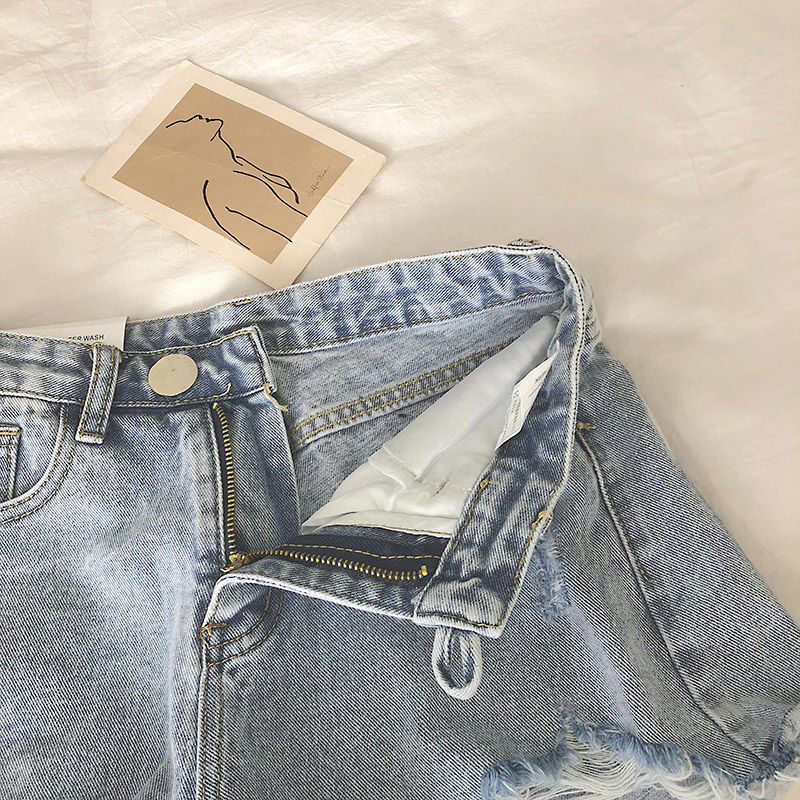 Black Denim Shorts