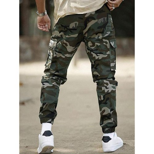 Men's Camo Print Cargo Pants Regular Fit Casual Comfy Multi