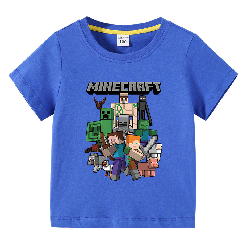 2023 new cross-border children's clothing Korean-style children's summer short-sleeved T-shirt Boys Girls baby half-sleeved T-shirt top cotton