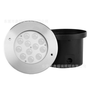 12W 24W high waterproof outdoor square buried light 186mm IP67 stainless steel round LED buried light