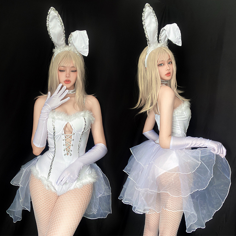 Resurrection Halloween Costume Cos Sexy Bunny Girl Suit Nightclub Bar Ds Lead Dancer Rabbit Costume Christmas Costume