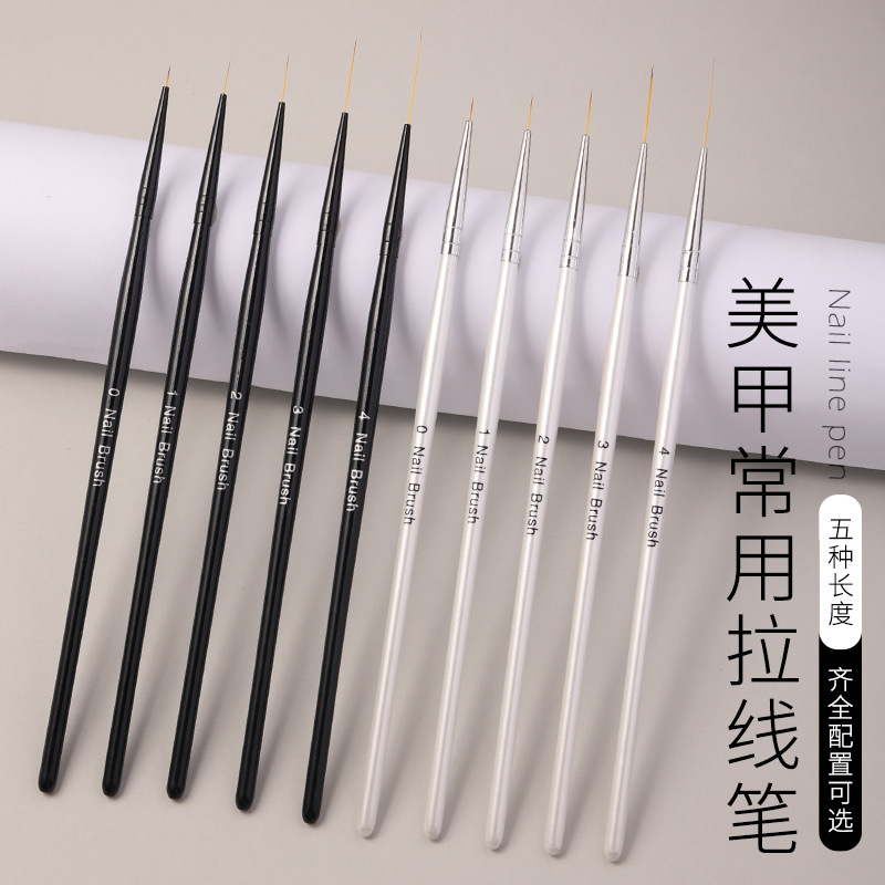 Japanese-Style Nail Art Ultra-Fine Liner Pen Face Painting Pen Dotting Flower Outlining French Outlining Edge Blending Painting Lines