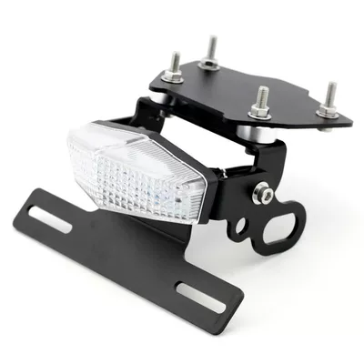 Suitable for Honda Nc700S Nc750X Dct License Plate Holder Motorcycle Turn Signal Combat Short Tail License Plate Holder (License plate holder/license plate holder) - nc700-license-plate-holder-black