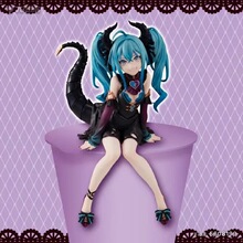 Miku初音 小恶魔 初音 压泡面 坐姿 景品 模型 公仔摆件盒装手办