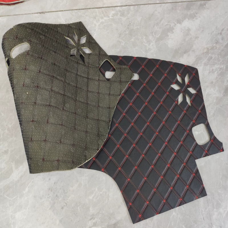 Трансграничный экспорт, высококачественная стеганая кожа Напа, вышитая автомобильная приборная панель, центральная панель управления, светозащитный коврик, солнцезащитный коврик, противоскользящая силиконовая ткань