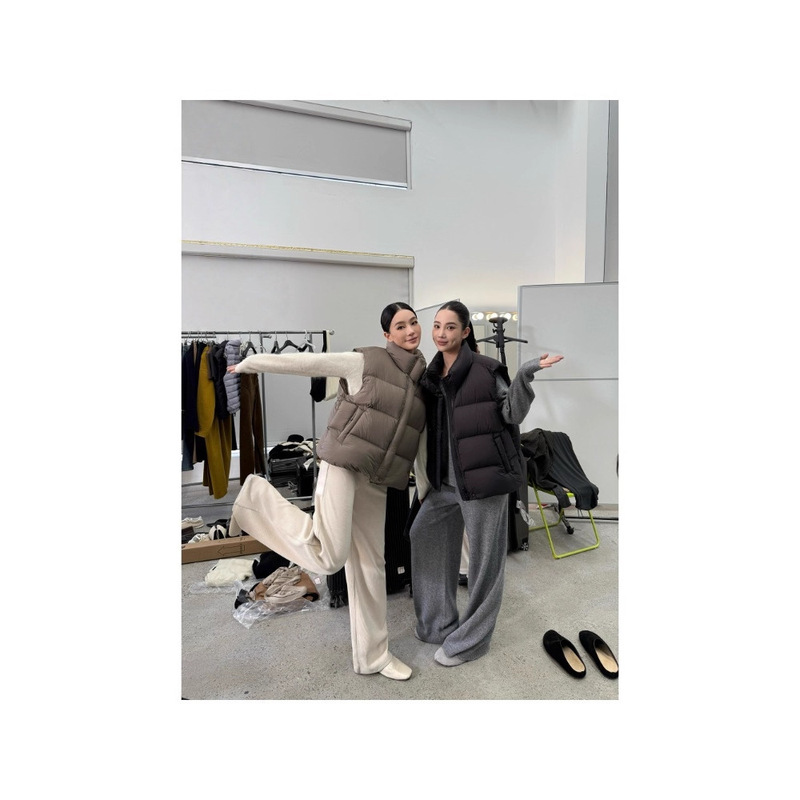 Down Vest Women's Autumn and Winter Outer Wear 2025 New Style This Year's Popular Hot Style Warm Vest Vest Jacket