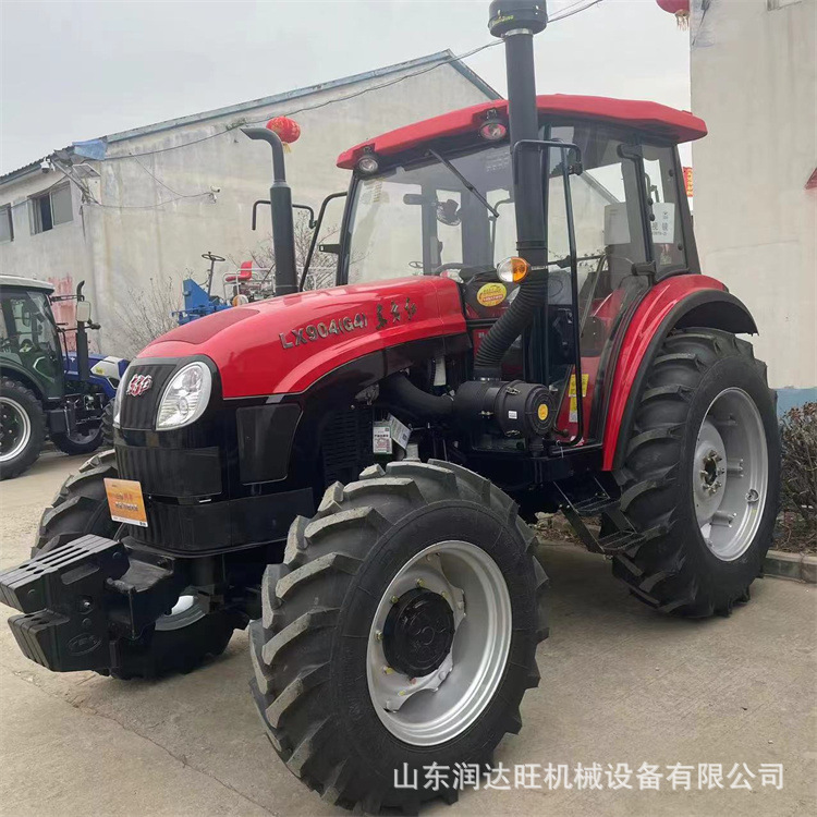 高配置东方红LX904拖拉机前置铲斗四驱耕田旋耕配套农具拖拉机