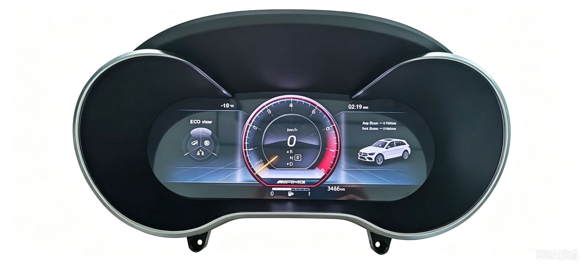 Suitable for Mercedes-Benz Glc/C-Class W205/Ntg5.0 Upgrade to Full Lcd Instrument Panel, Plug and Play, Non-Destructive Connection