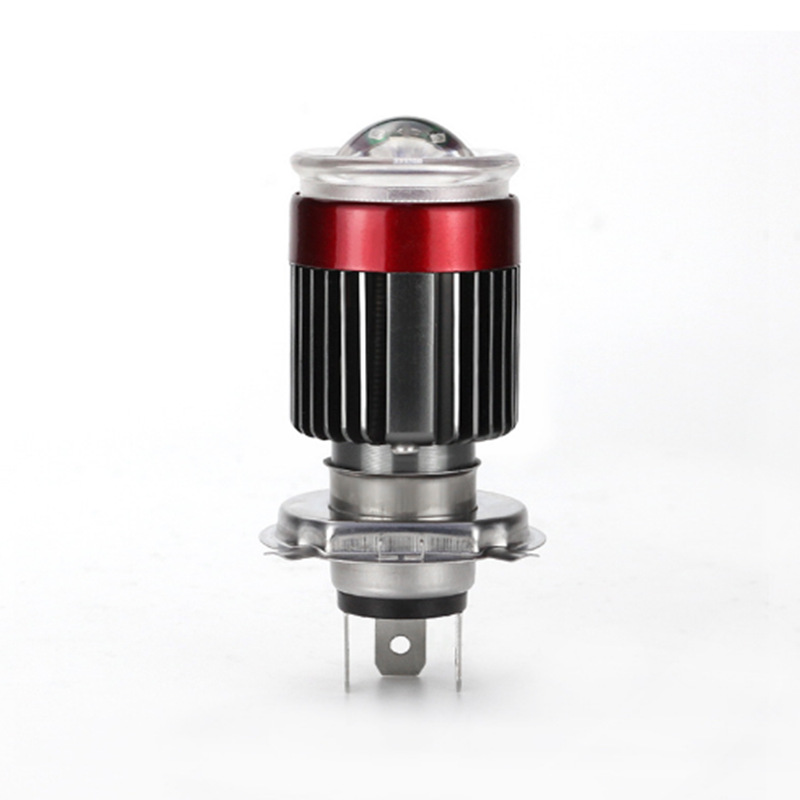Lámpara de lente de motocicleta, lámpara LED de alto alcance, lámpara de mejora de ojos de demonios, faro incorporado
