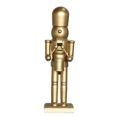 メーカー直販の新しい金色の木製くるみ割り人形クリスマス祭り装飾家庭装飾品工芸品