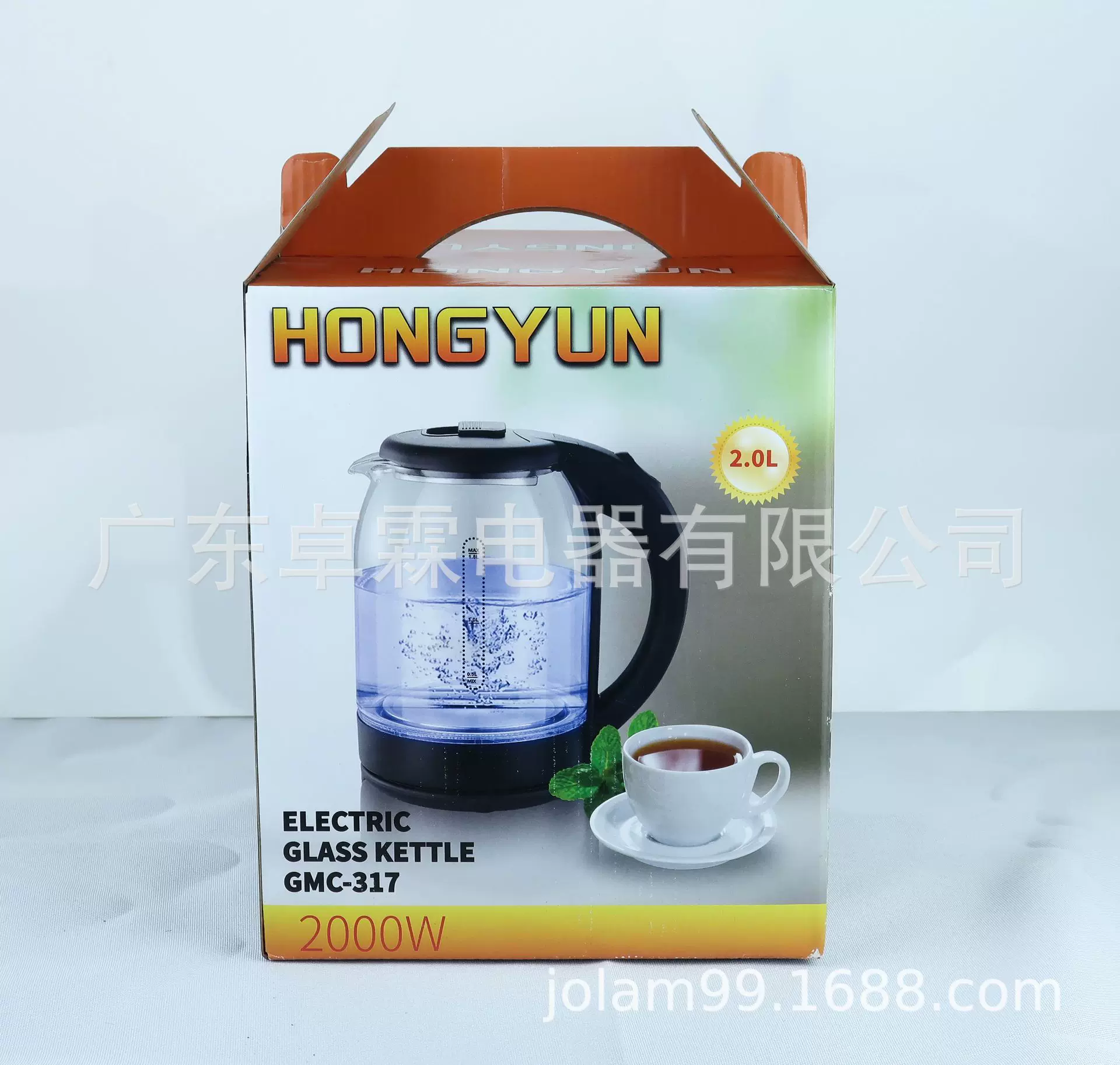 出口外贸水壶高效能1.8LED玻璃电水壶加厚玻璃自动防干烧烧水茶壶
