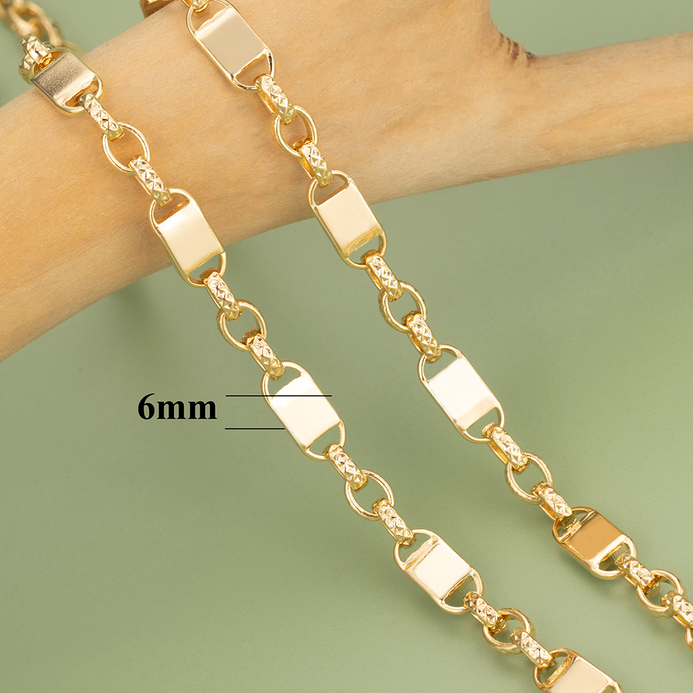cable chain Chain Type 1 Piece Copper Cable Chain Chain Chain Simple Style Geometric