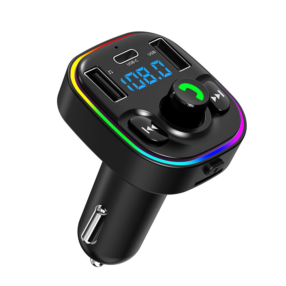 Qìchē G47 Car MP3 Player Bluetooth FM Transmitter USB-C Charging (Car mp3) - purple