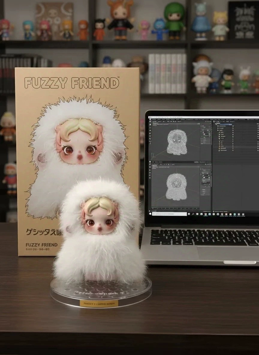 Blind box виниловая плюшевая подвеска (Bubble Mart SKULLPANDA III) — серия Sleepless Theater, коллекционная