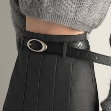 设计感小众腰带女款新款百搭配牛仔裤带皮带装饰韩版高级感黑色男
