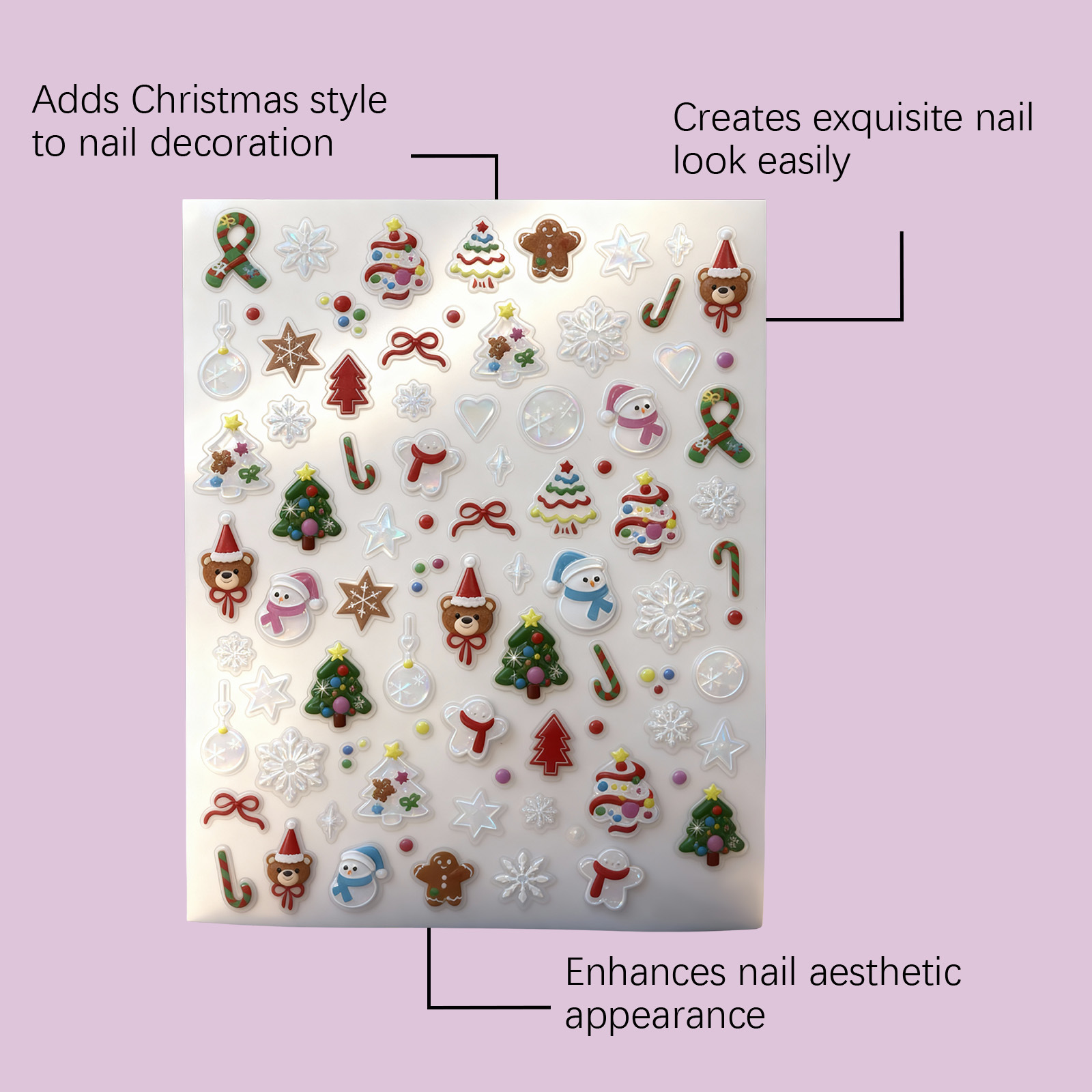 Christmas Nail Sticker Pattern Festival DIY Creative Nail Accessories_voghion.com